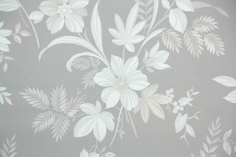 1940s Floral Vintage Wallpaper