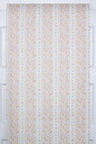 1980s Floral Stripe Vintage Wallpaper