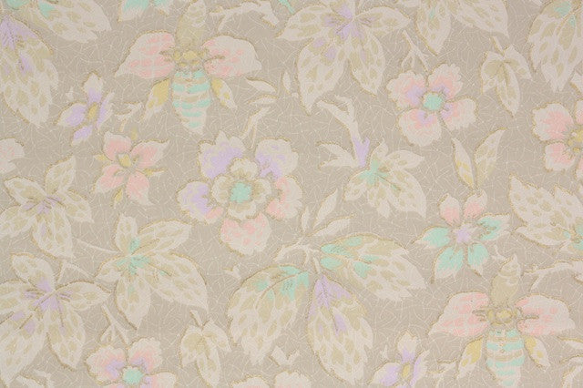 1920s Floral Vintage Wallpaper