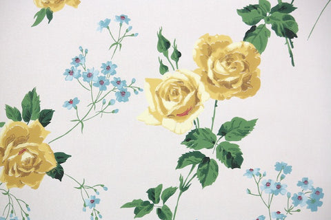 1950s Floral Vintage Wallpaper