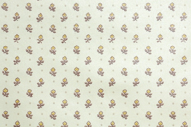 1980s Floral Vintage Wallpaper