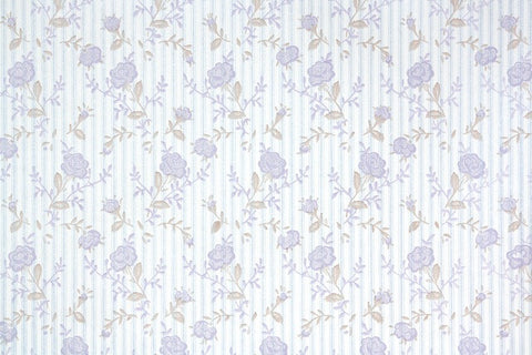 1980s Floral Vintage Wallpaper