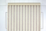 1980s Floral Stripe Vintage Wallpaper