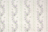 1970s Floral Stripe Vintage Wallpaper