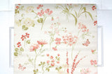 1960s Floral Vintage Wallpaper