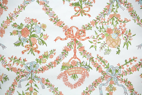 1970s Floral Vintage Wallpaper