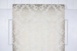 1980s Floral Damask Vintage Wallpaper