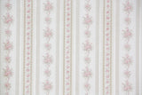 1980s Floral Stripe Vintage Wallpaper