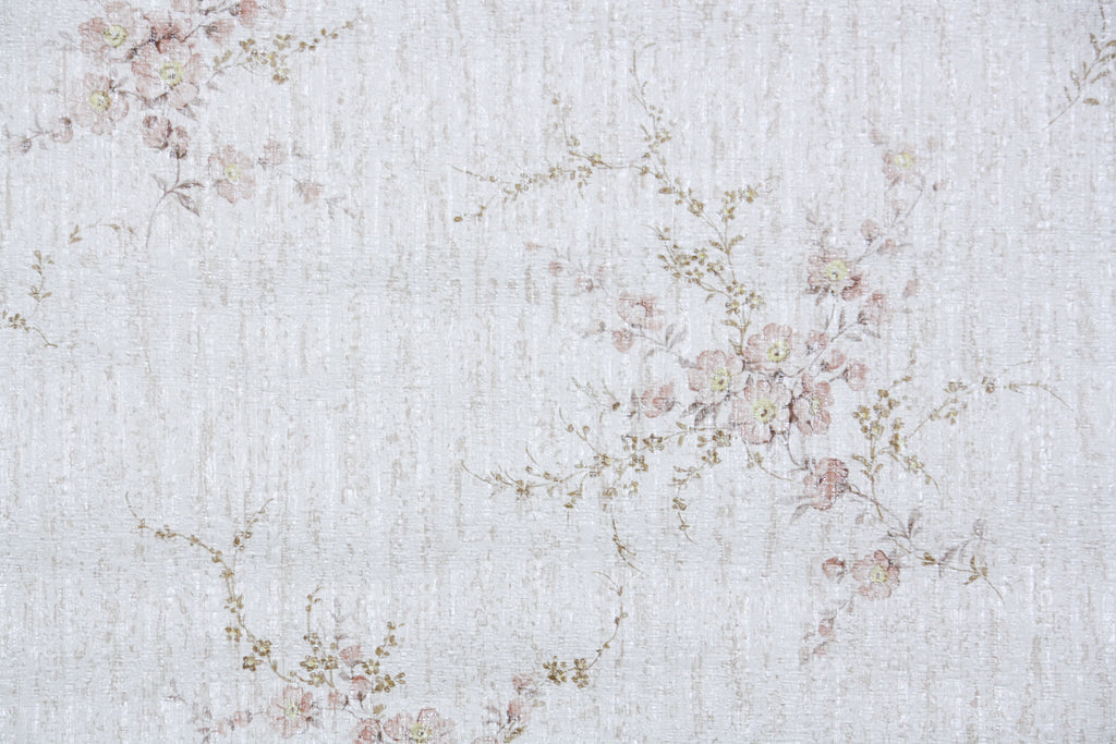 1980s Floral Vintage Wallpaper