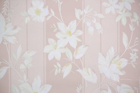 1940s Floral Vintage Wallpaper