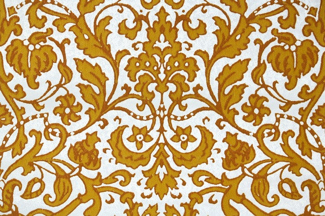 1970s Vintage Flock Wallpaper