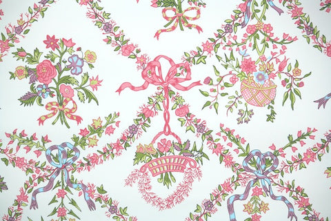 1970s Floral Vintage Wallpaper