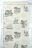 1950s Scenic Vintage Wallpaper