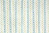 1980s Floral Stripe Vintage Wallpaper
