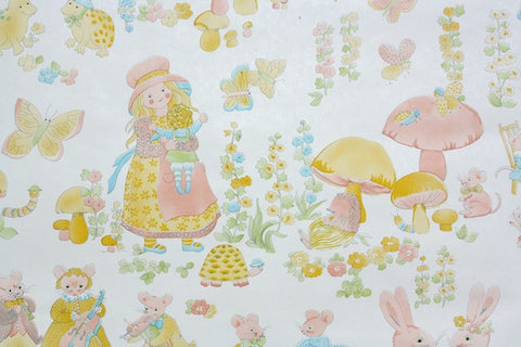 1970s Childrens Vintage Wallpaper