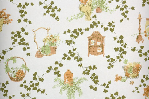1960s Kitchen Vintage Wallpaper