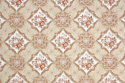 1960s Floral Vintage Wallpaper