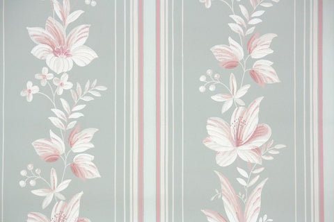 1940s Floral Vintage Wallpaper