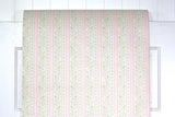 1960s Floral Stripe Vintage Wallpaper