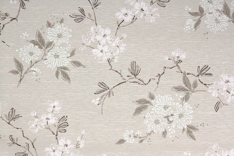 1950s Floral Vintage Wallpaper