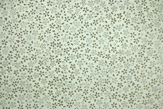 1970s Floral Mylar Vintage Wallpaper