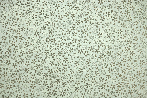 1970s Floral Mylar Vintage Wallpaper