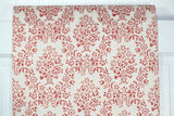 1960s Floral Damask Vintage Wallpaper