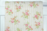 1960s Floral Vintage Wallpaper