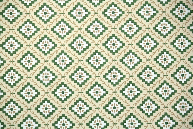 1940s Geometric Vintage Wallpaper