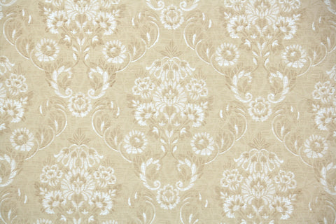 1970s Floral Damask Vintage Wallpaper