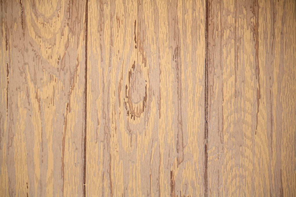 1960s Faux Wood Grain Vintage Wallpaper