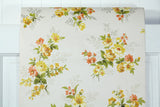 1960s Floral Vintage Wallpaper