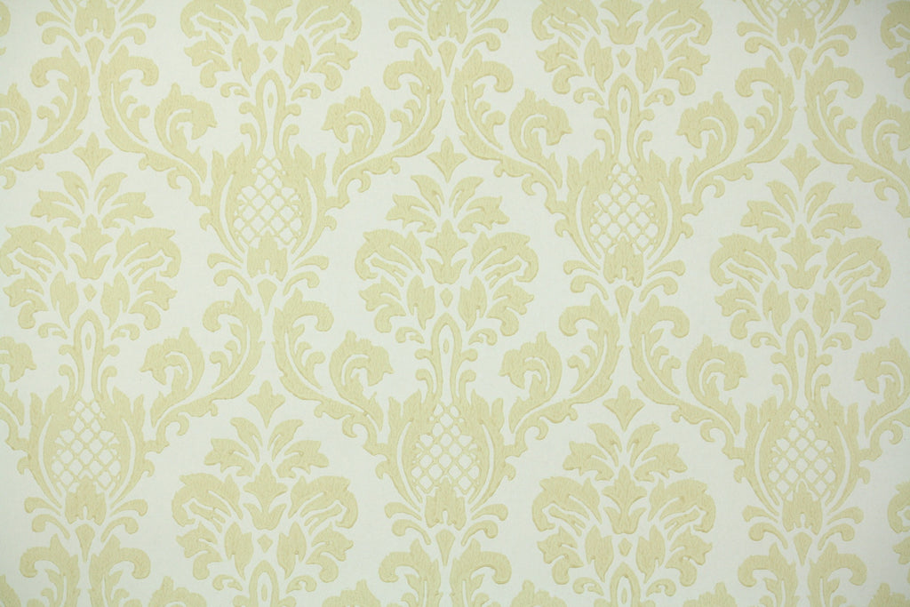 1960s Damask Vintage Wallpaper