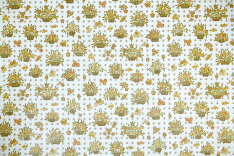 1970s Floral Vintage Wallpaper