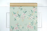 1950s Floral Vintage Wallpaper