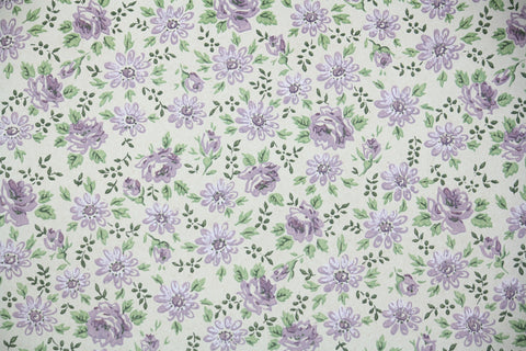 1960s Floral Vintage Wallpaper