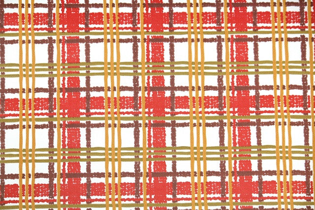 1960s Plaid Vintage Wallpaper