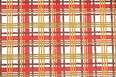 1960s Plaid Vintage Wallpaper