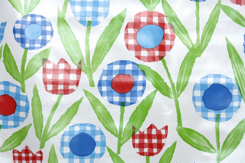 1970s Floral Vinyl Vintage Wallpaper