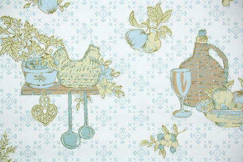 1970s Kitchen Vintage Wallpaper