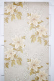 1970s Floral Vintage Wallpaper