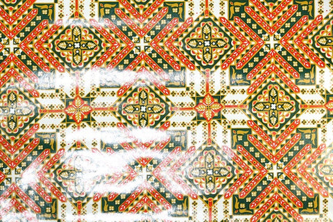 1970s Geometric Vinyl Vintage Wallpaper