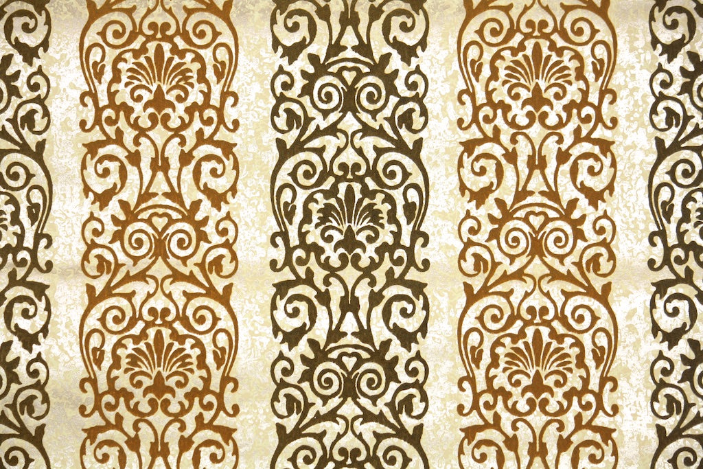 1970s Vintage Flock Wallpaper