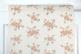 1960s Floral Vintage Wallpaper