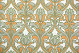 1960s Damask Vintage Wallpaper
