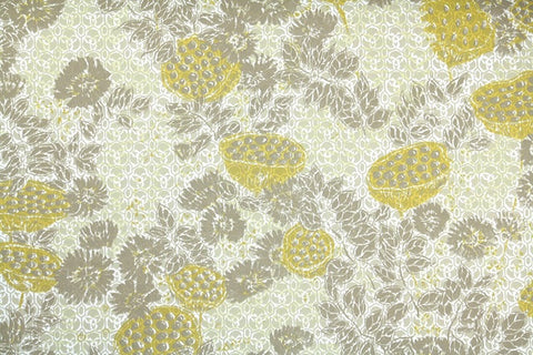 1970s Floral Vinyl Vintage Wallpaper