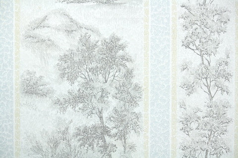 1930s Scenic Vintage Wallpaper