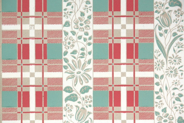 1950s Novelty Kraft Paper Vintage Wallpaper