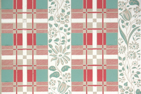 1950s Novelty Kraft Paper Vintage Wallpaper