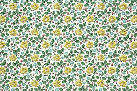 1950s Floral Vintage Wallpaper